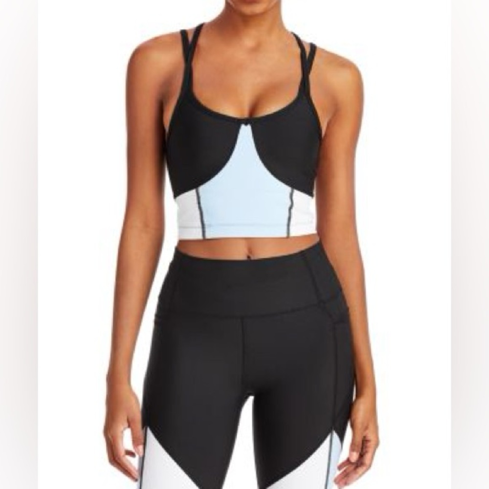 Women's sports bra and biker shorts set